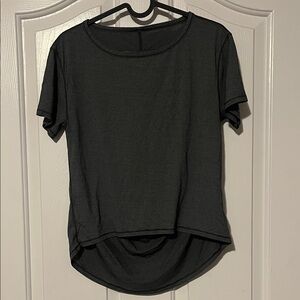 lululemon athletica Black Short Sleeve High-Low Tee